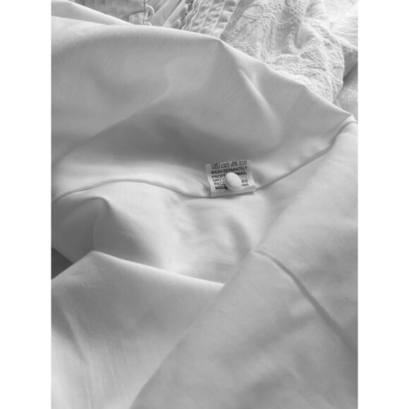 ASA dress white med eyelet fully lined cotton 35 ch 35 Long - Picture 14 of 16